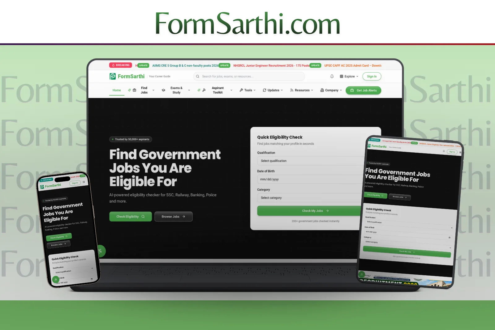 FormSarthi - Job Finder